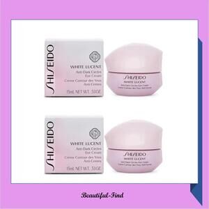 2X Shiseido White Lucent AntiDark Circles Eye Cream O.5oz NIB